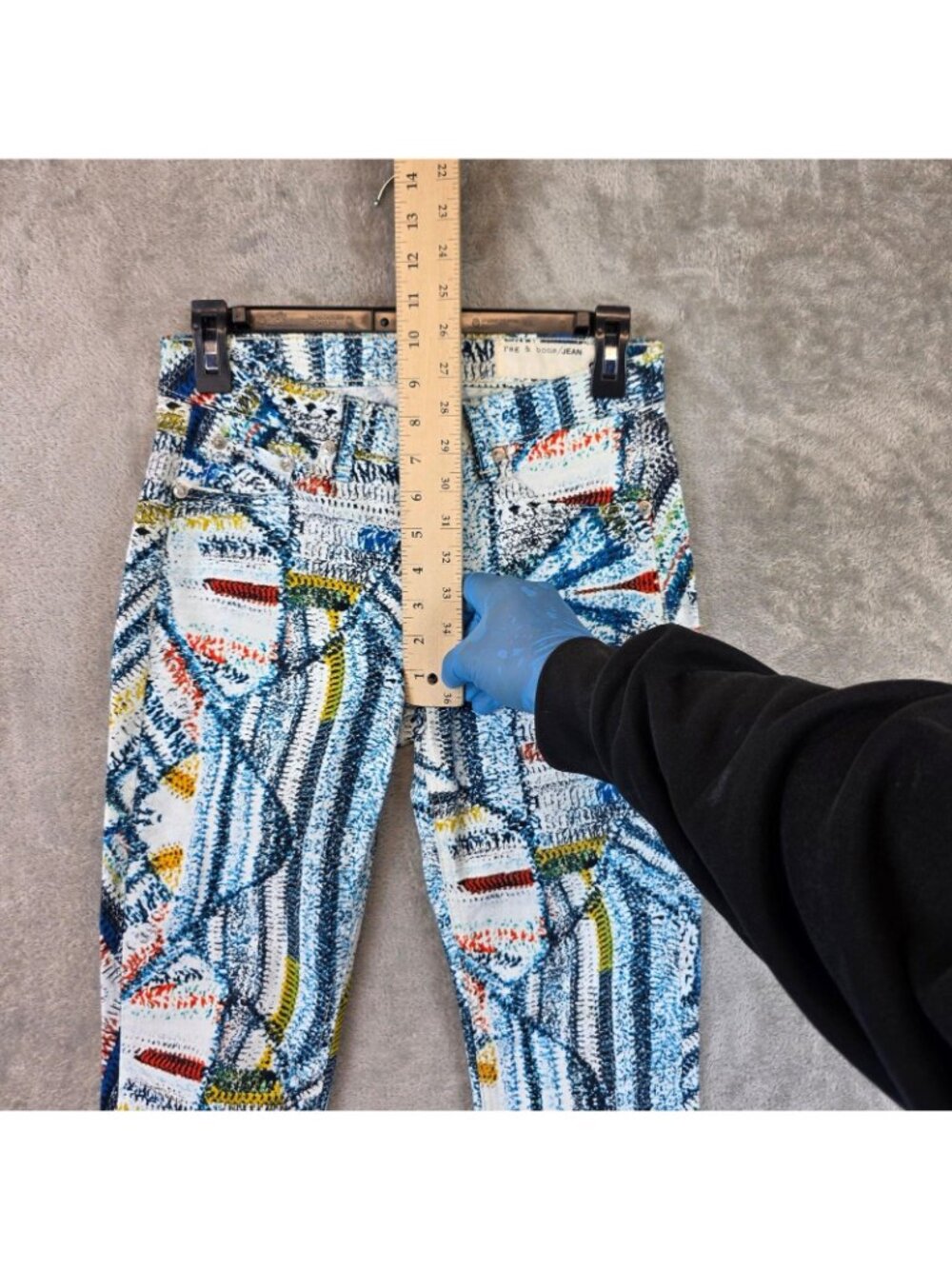 Rag & Bone JEAN Legging Womens 26 Multicolor Surf Knit Jegging Stretch Geometric - Picture 7 of 12